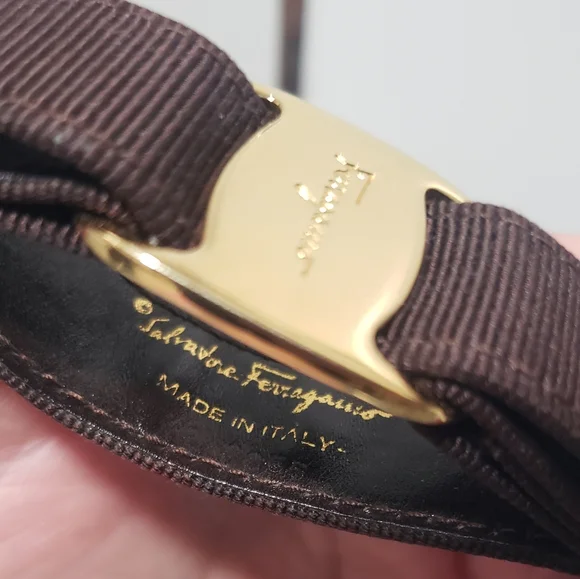 Salvatore Ferragamo Brown Vara Ribbon Keychain  - Picture 3 of 7